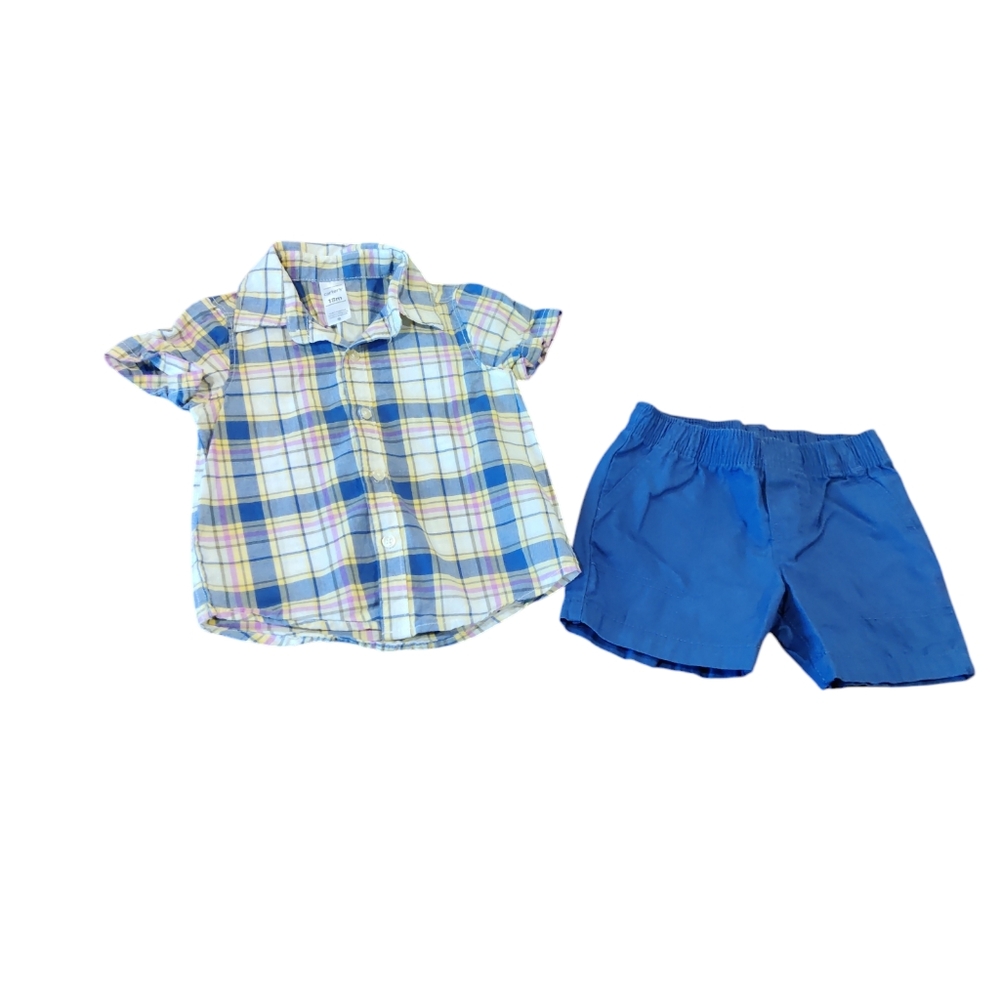 Carter's Baby Outfits Boys Size 18 Months Shorts & T-shirts Summer - Picture 3 of 4